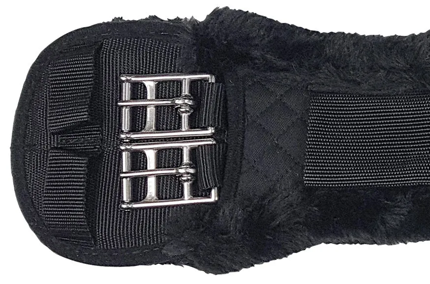 Fleece Lonsdale Girth Black with Black