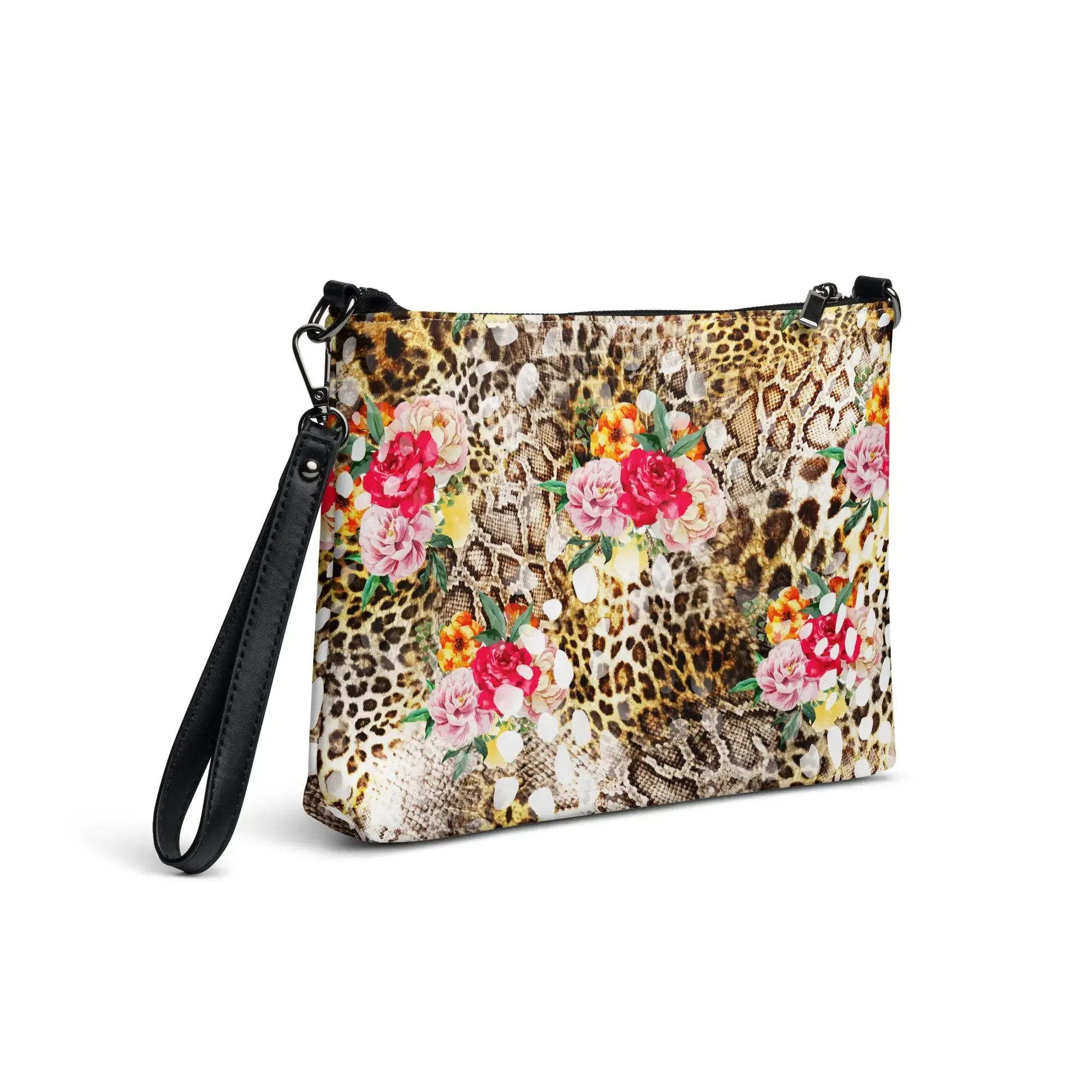 Floral Leopard Crossbody Bag