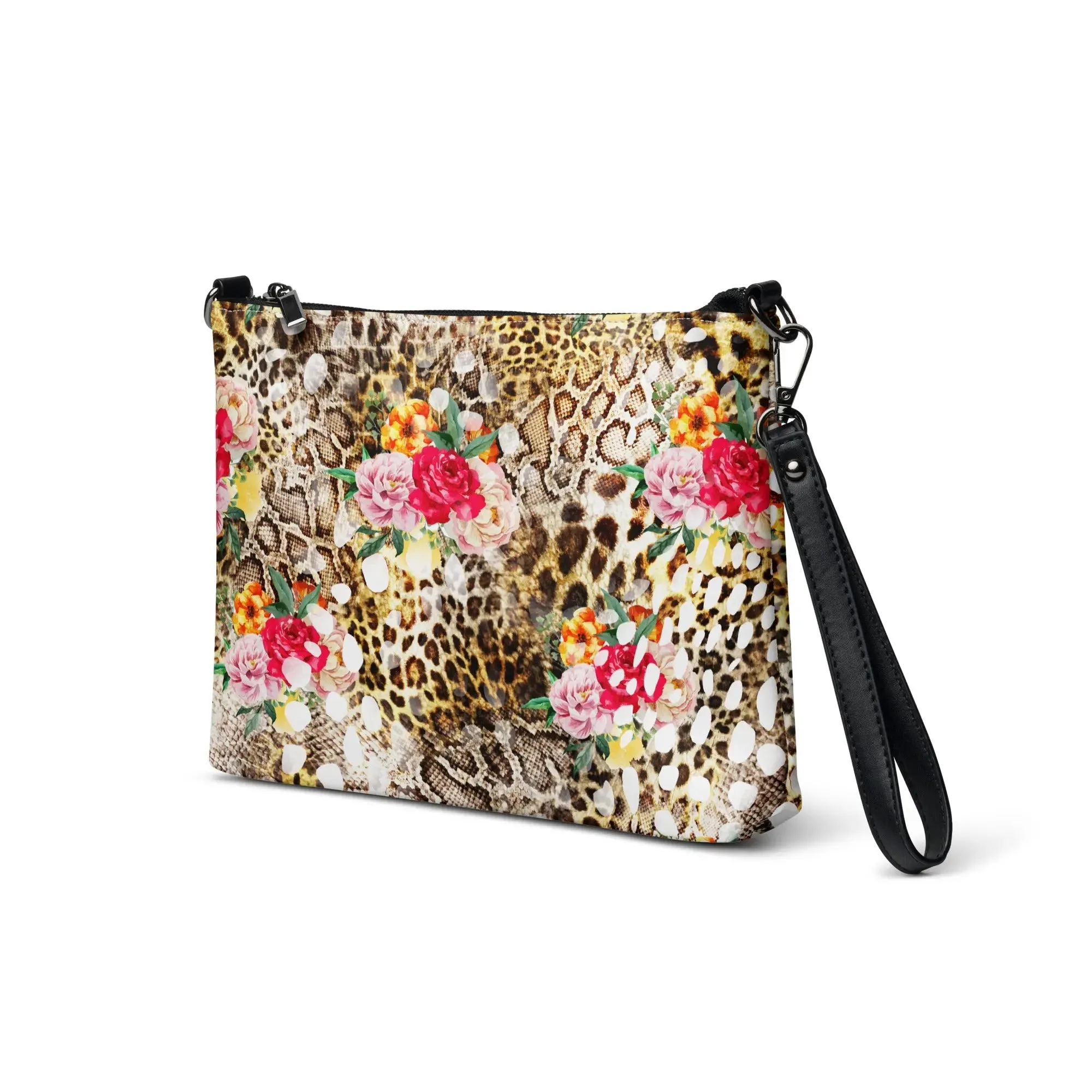 Floral Leopard Crossbody Bag