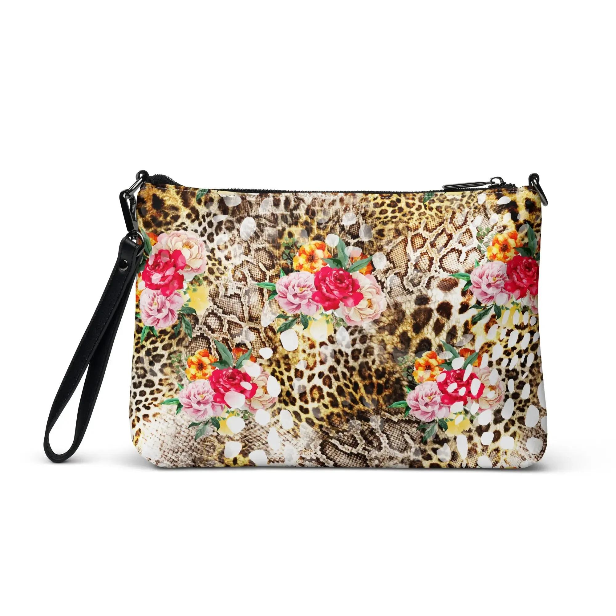 Floral Leopard Crossbody Bag