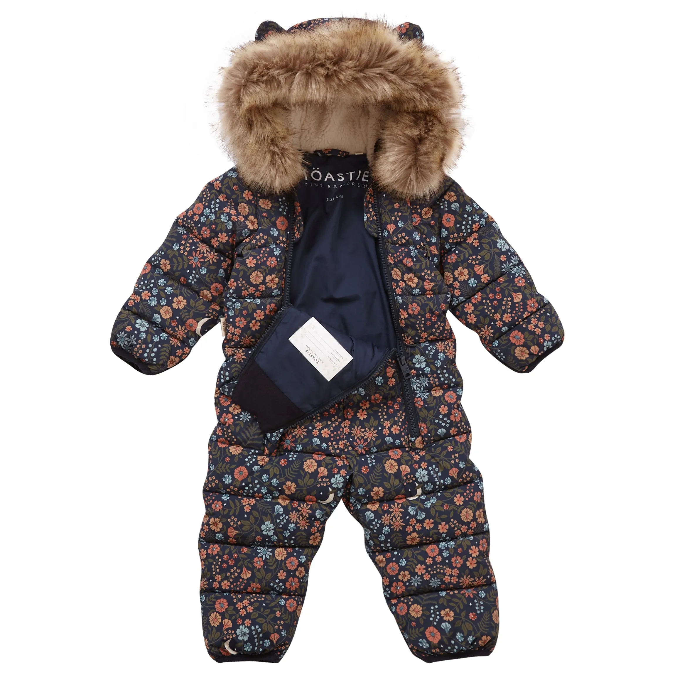 Floral Nightscape Quilted Onesie 0-3yrs