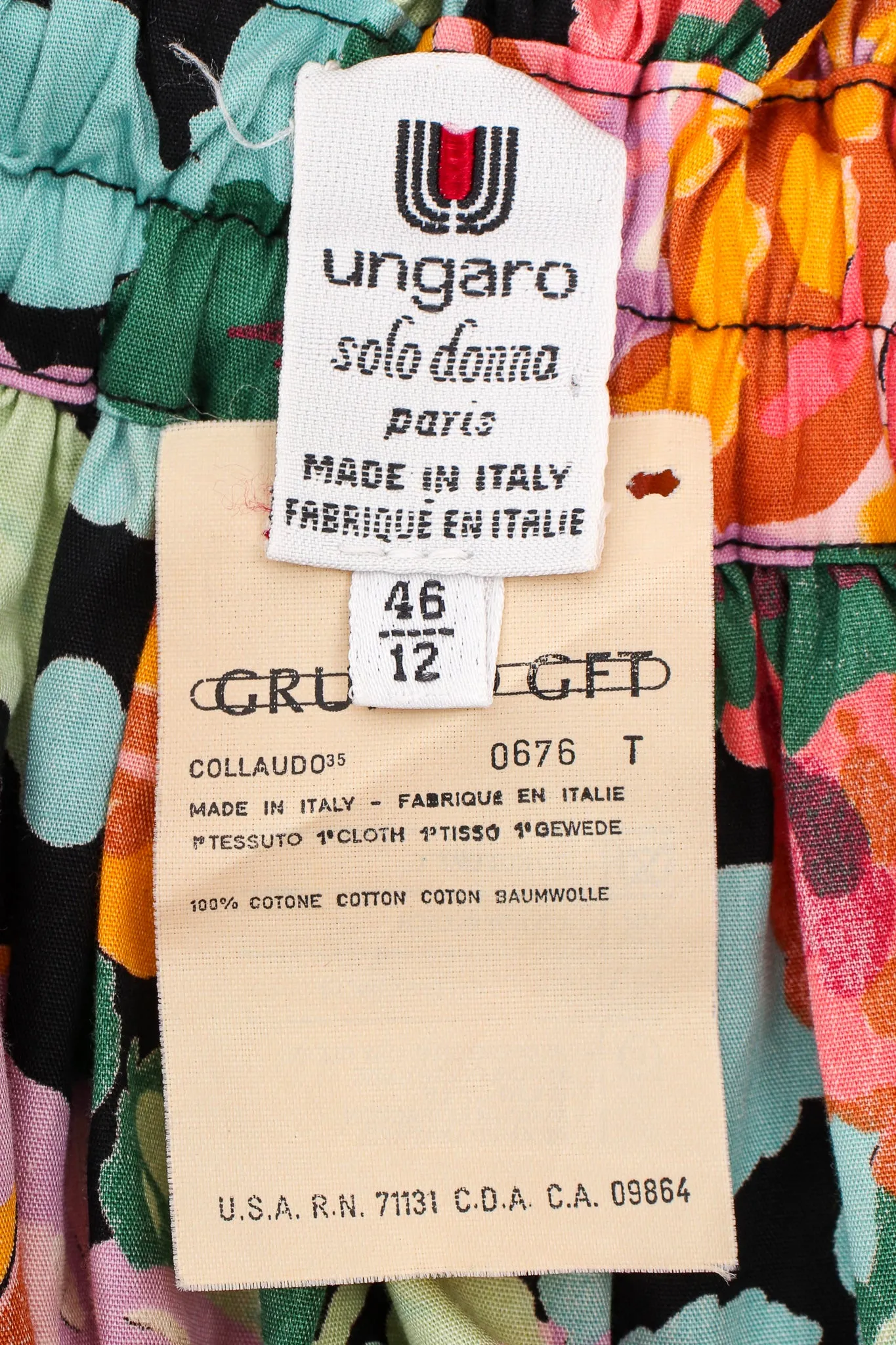 Floral Paper Bag Waist Skirt