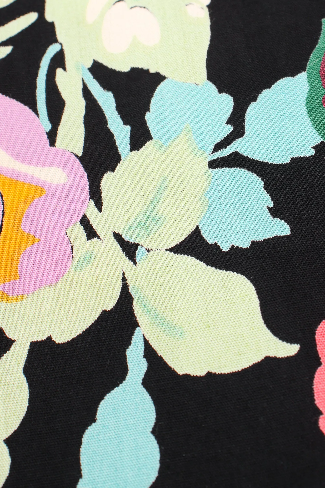 Floral Paper Bag Waist Skirt