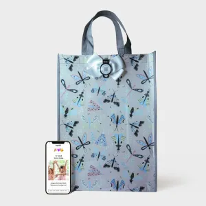 Flutter | Large | Reusable Gift Bag   QR Greeting Card
