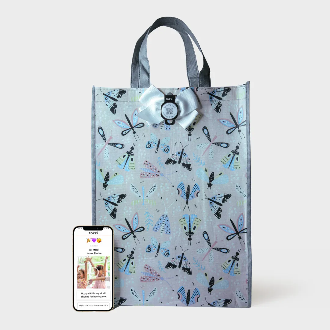 Flutter | Medium | Reusable Gift Bag   QR Greeting Card