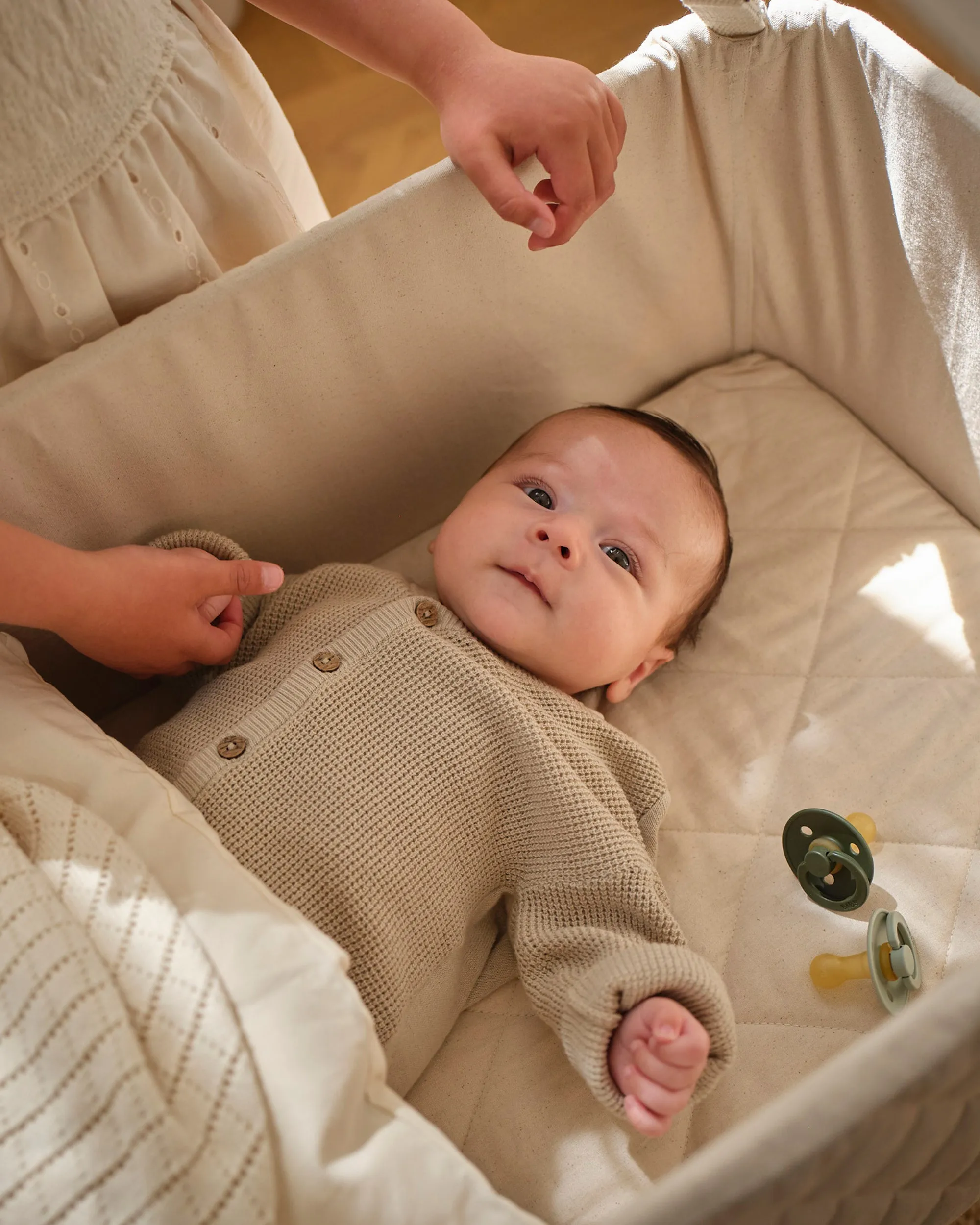 Foam mattress for quilted cradle