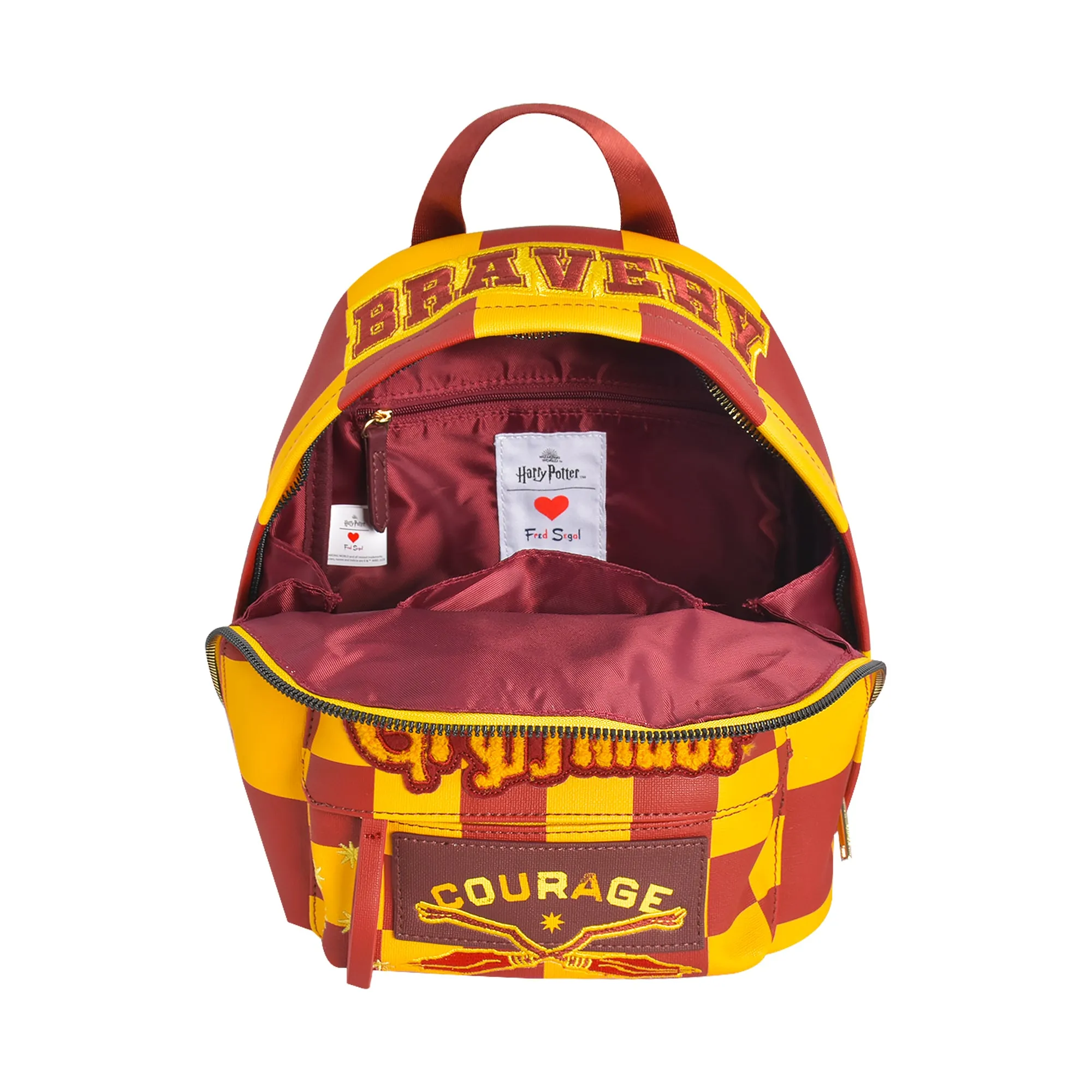Fred Segal Harry Potter Checker Gryffindor Mini Backpack, Red