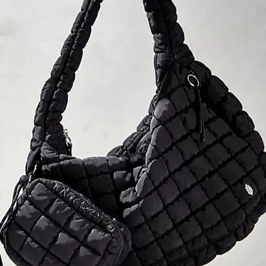 Free People: Quilted Carr in Black