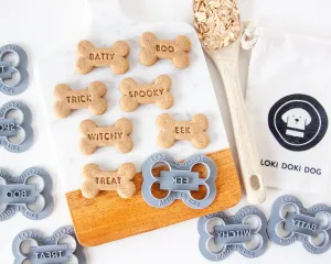 Fun Size Halloween Treat - Dog Bone Shape Cookie Cutters (7 Styles Available)