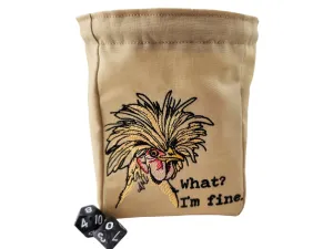 Funny chicken dice bag/ extra large