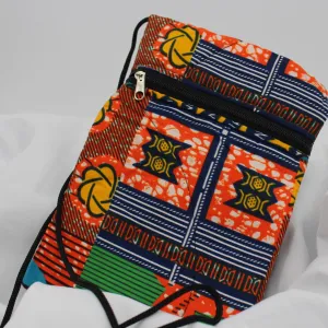 Ghanaian Crossbody - African Iris (Orange)
