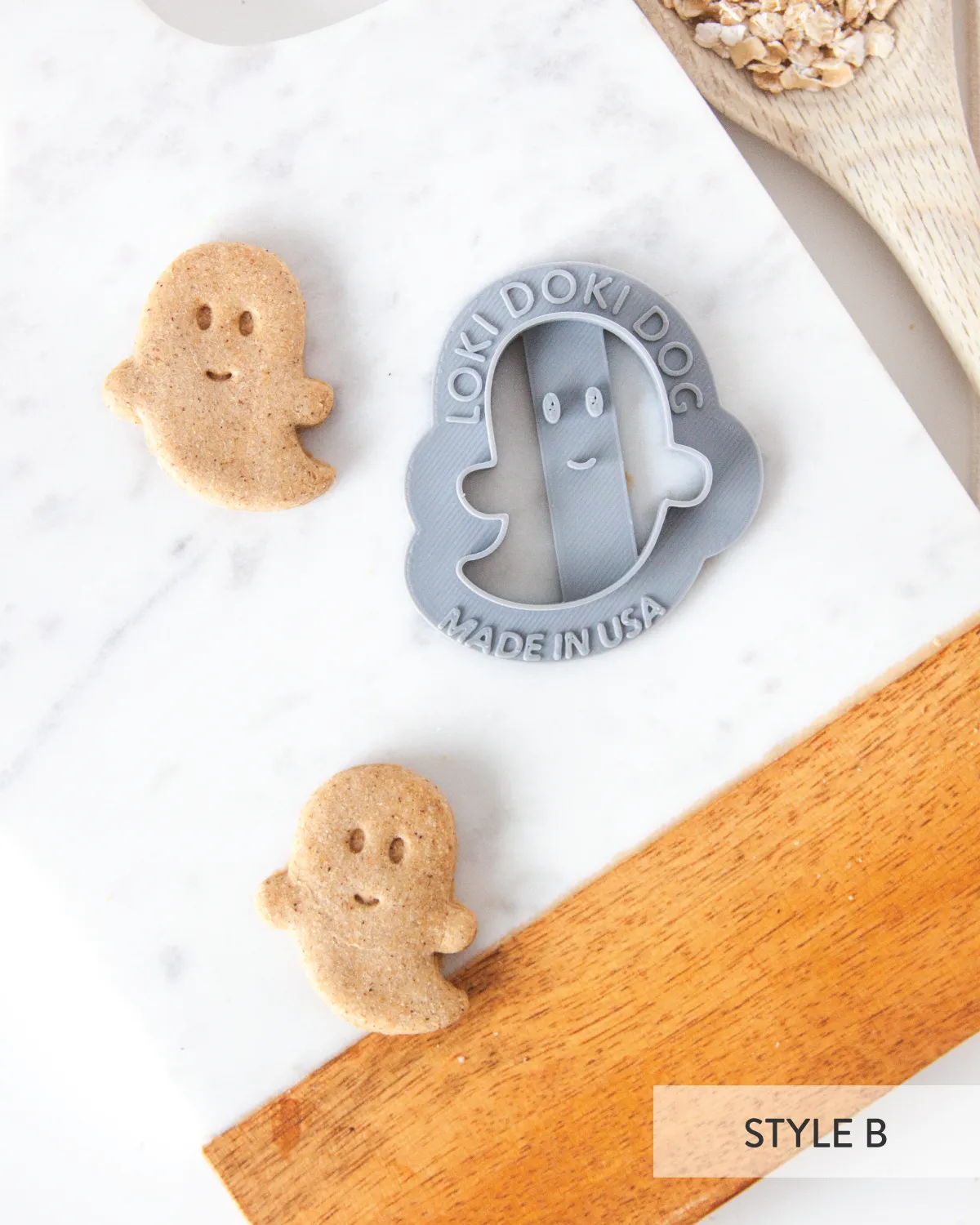 Ghost Shape Dog Biscuit Cookie Cutter (3 styles available)