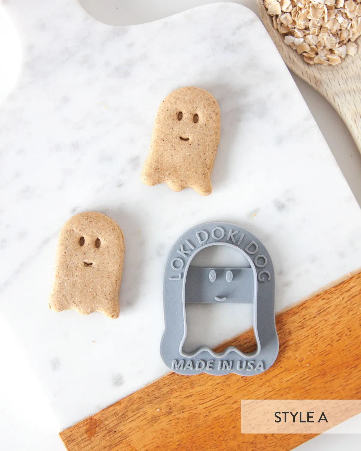 Ghost Shape Dog Biscuit Cookie Cutter (3 styles available)