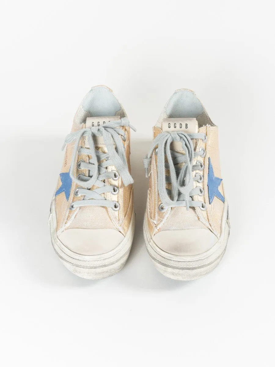 gold star canvas sneaker