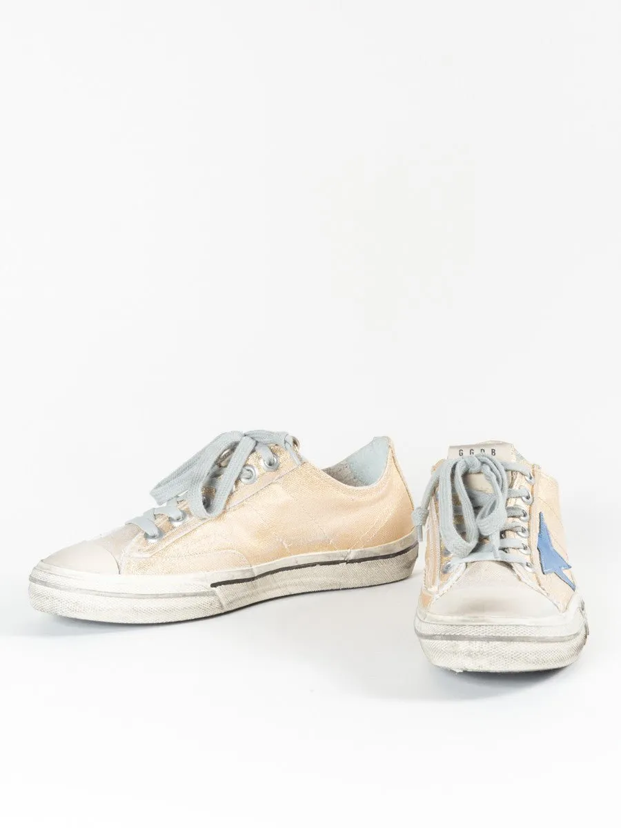 gold star canvas sneaker