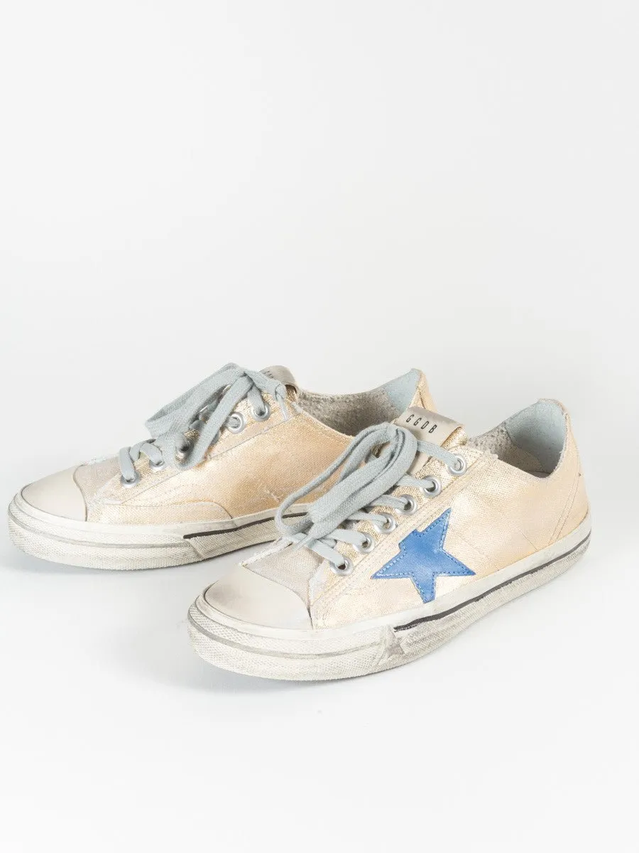 gold star canvas sneaker