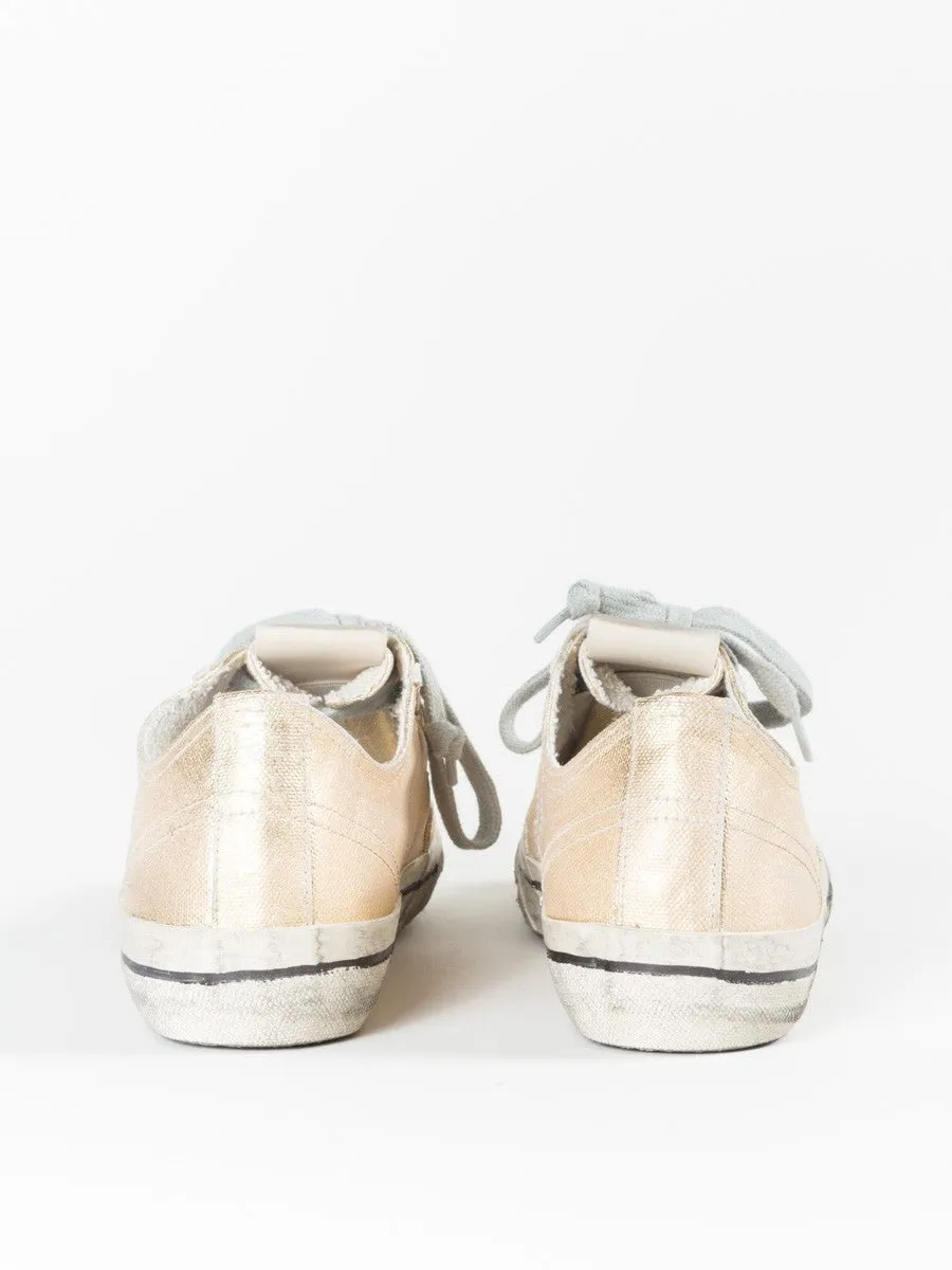 gold star canvas sneaker