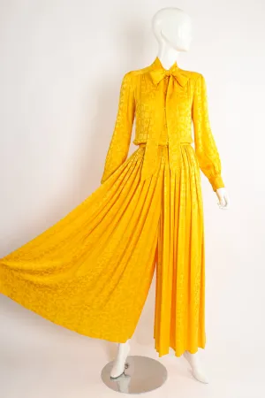 Golden Palazzo Pant Set