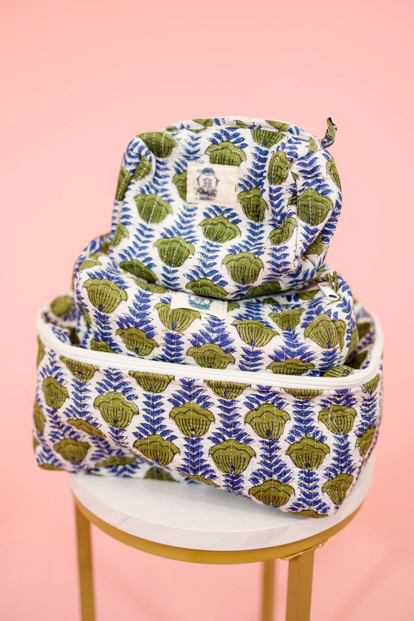 Green Blooms Quilted Collection