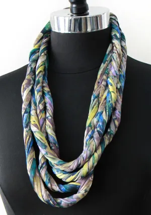 Green Infinity Scarf 'Emerald Leaf'