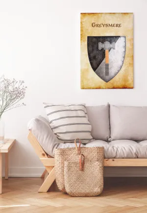 Greysmere Heraldry of Greyhawk Anna Meyer Cartography Canvas Art Print