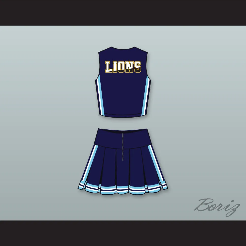 Grove High School Lions Navy Blue Cheerleader Uniform