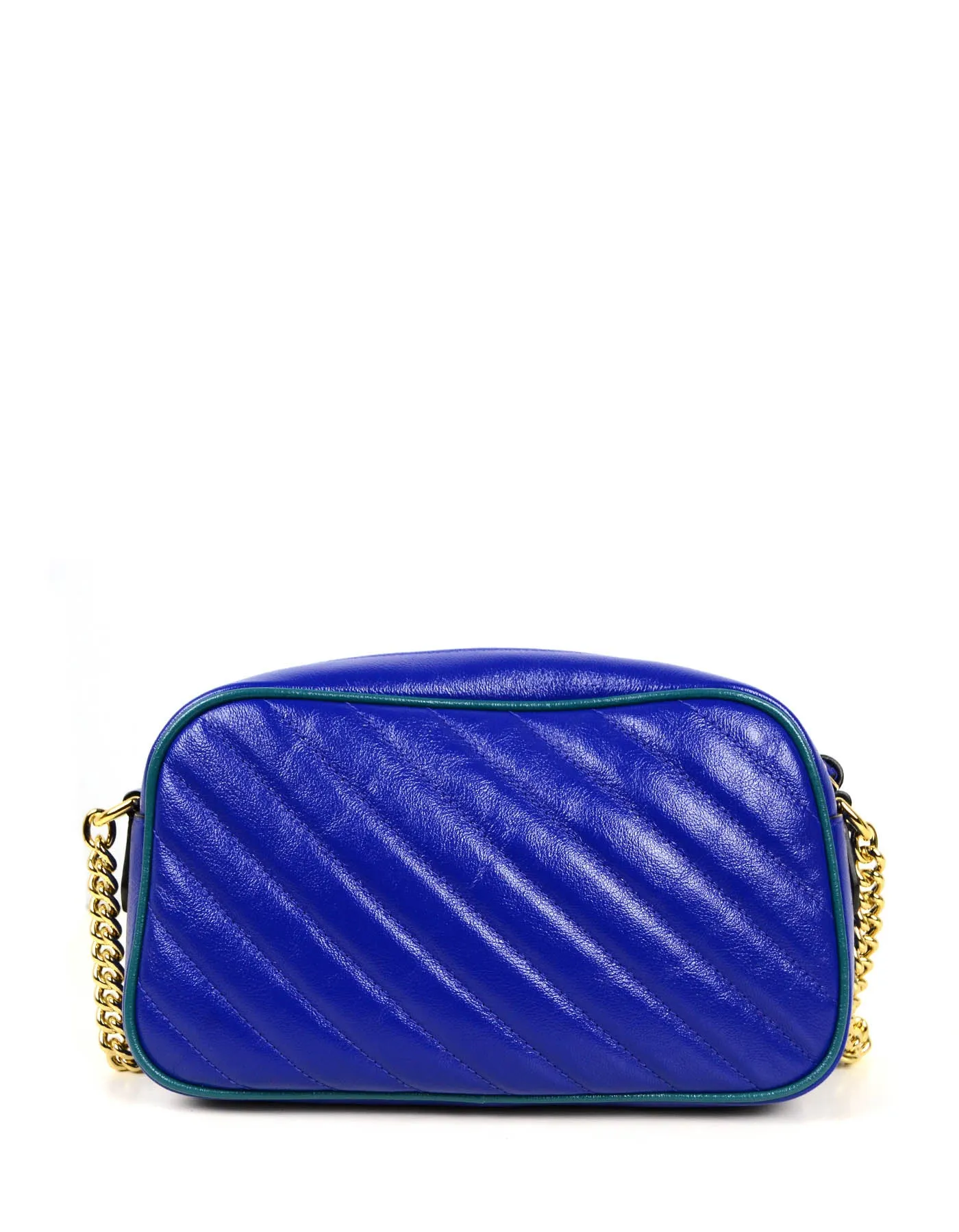 Gucci 2021 NEW Blue & Emerald GG Marmont Crossbody Bag