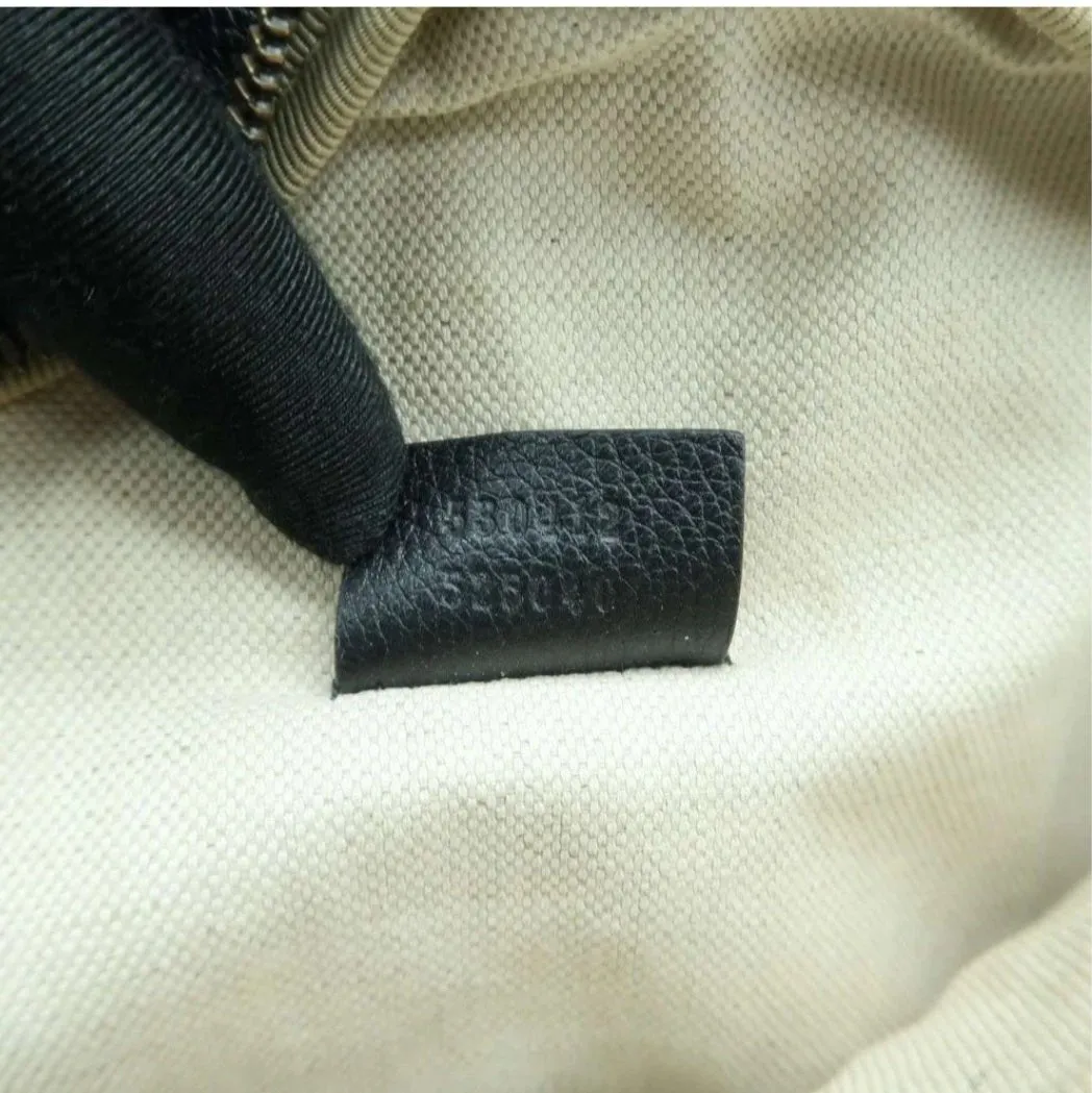 Gucci Black Large Leather Belt Bag