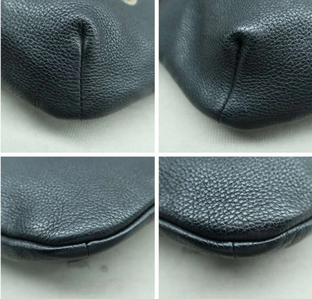 Gucci Black Large Leather Belt Bag