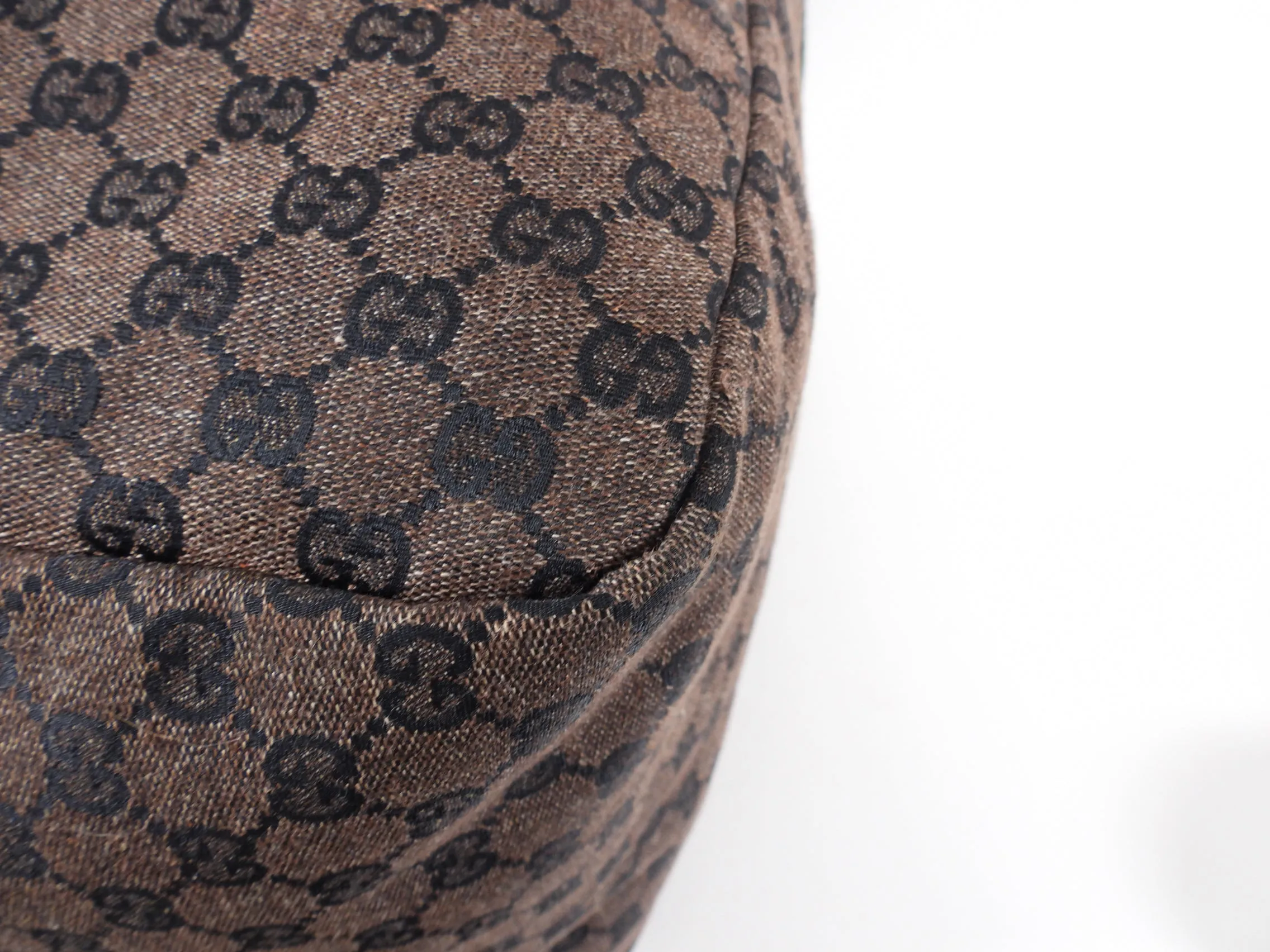 Gucci Extra Large Monogram Canvas Web Travel Duffle Bag
