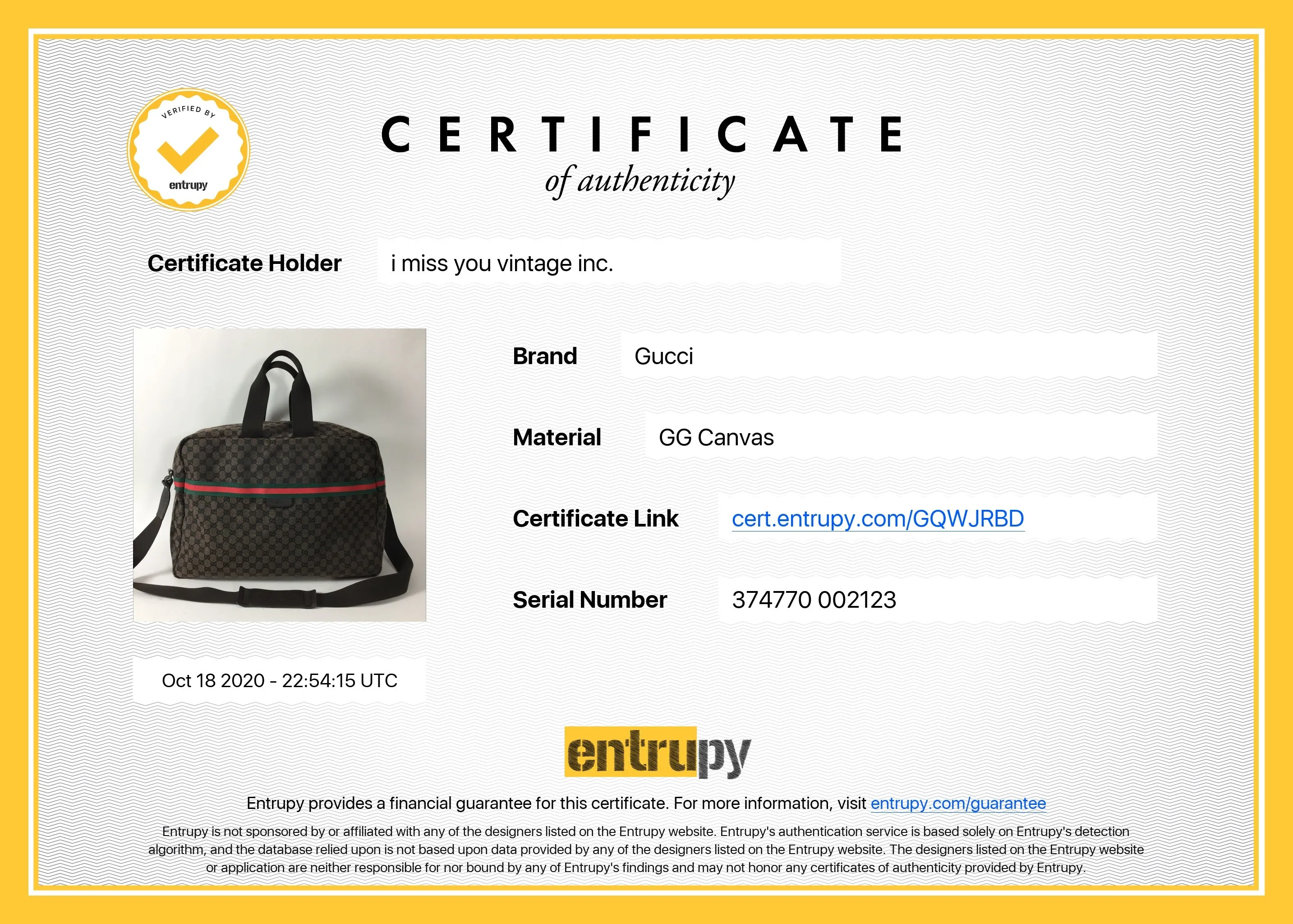 Gucci Extra Large Monogram Canvas Web Travel Duffle Bag