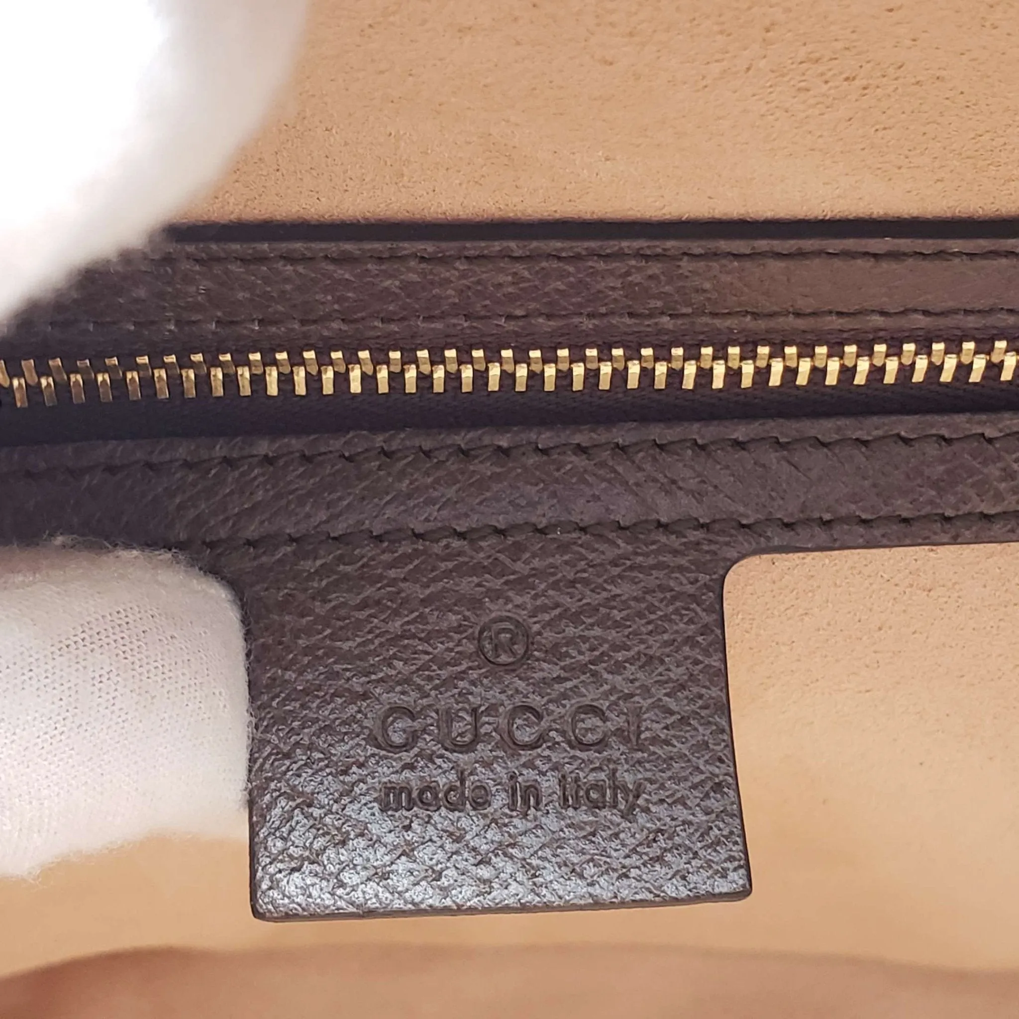 Gucci GG Supreme Web Top Handle Shoulder Bag