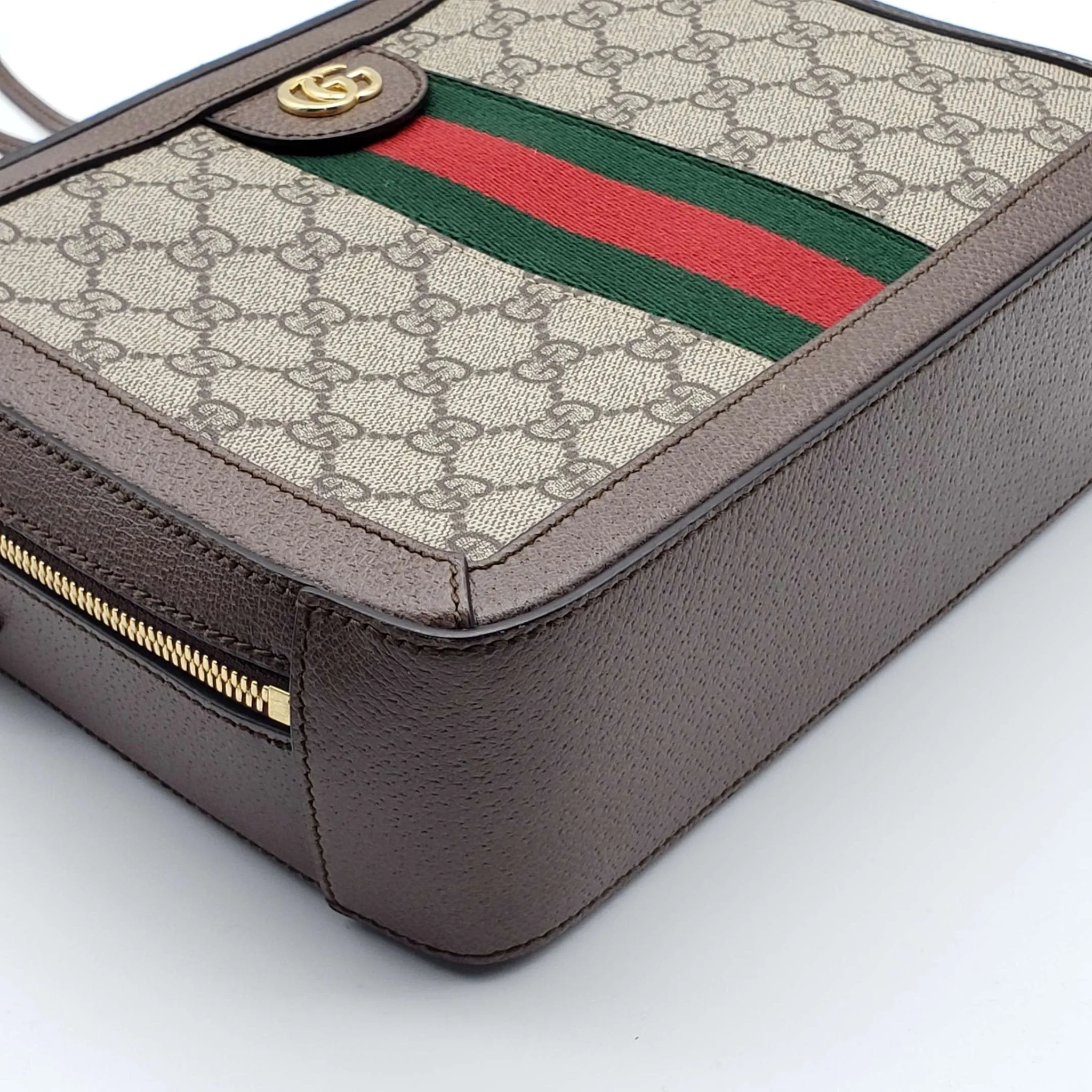 Gucci GG Supreme Web Top Handle Shoulder Bag