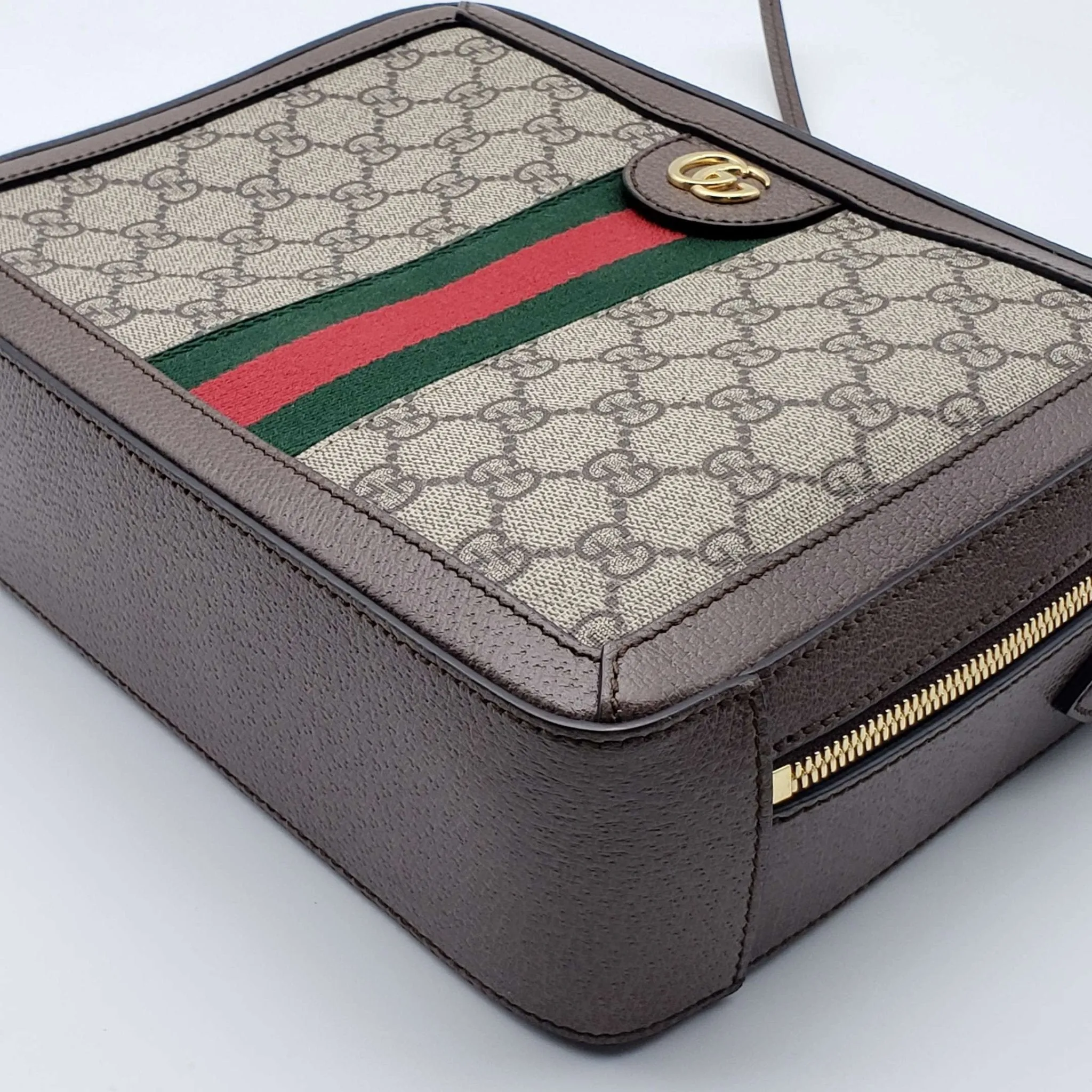 Gucci GG Supreme Web Top Handle Shoulder Bag