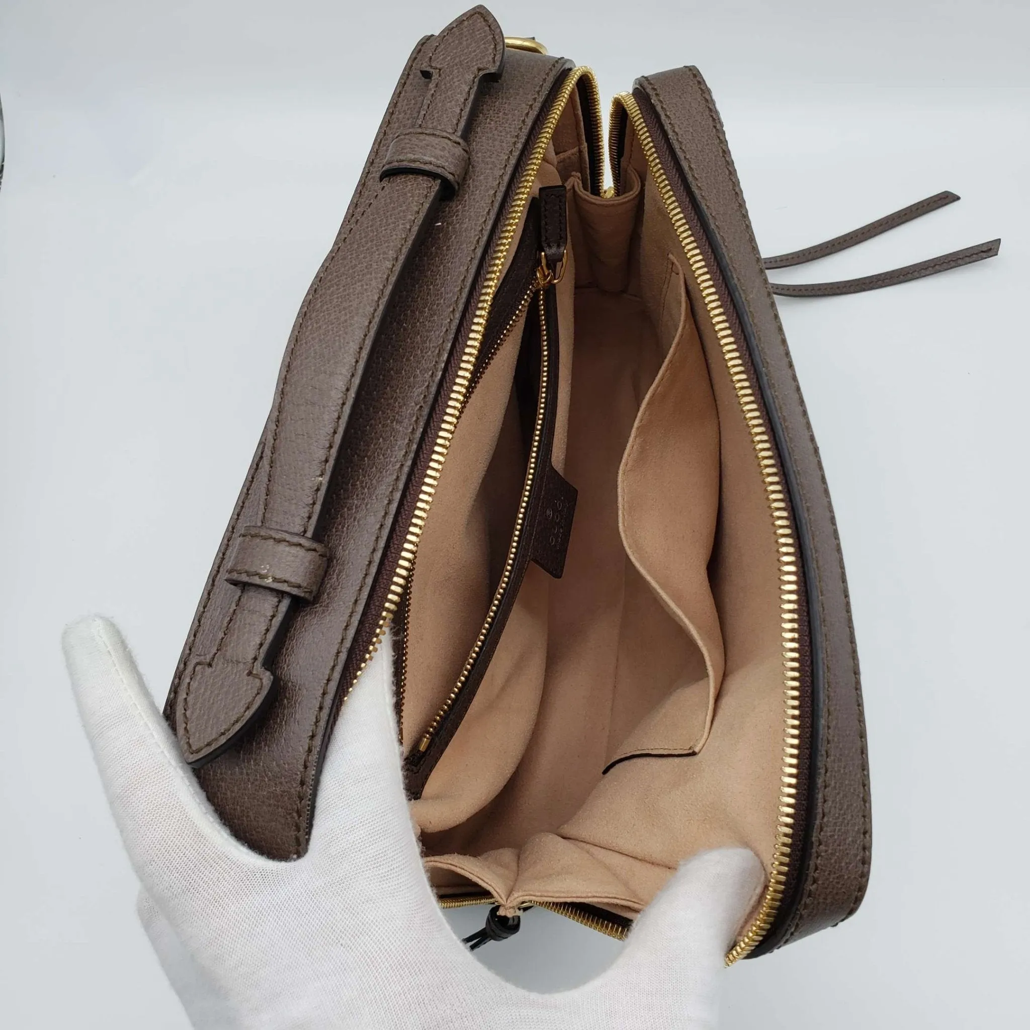 Gucci GG Supreme Web Top Handle Shoulder Bag