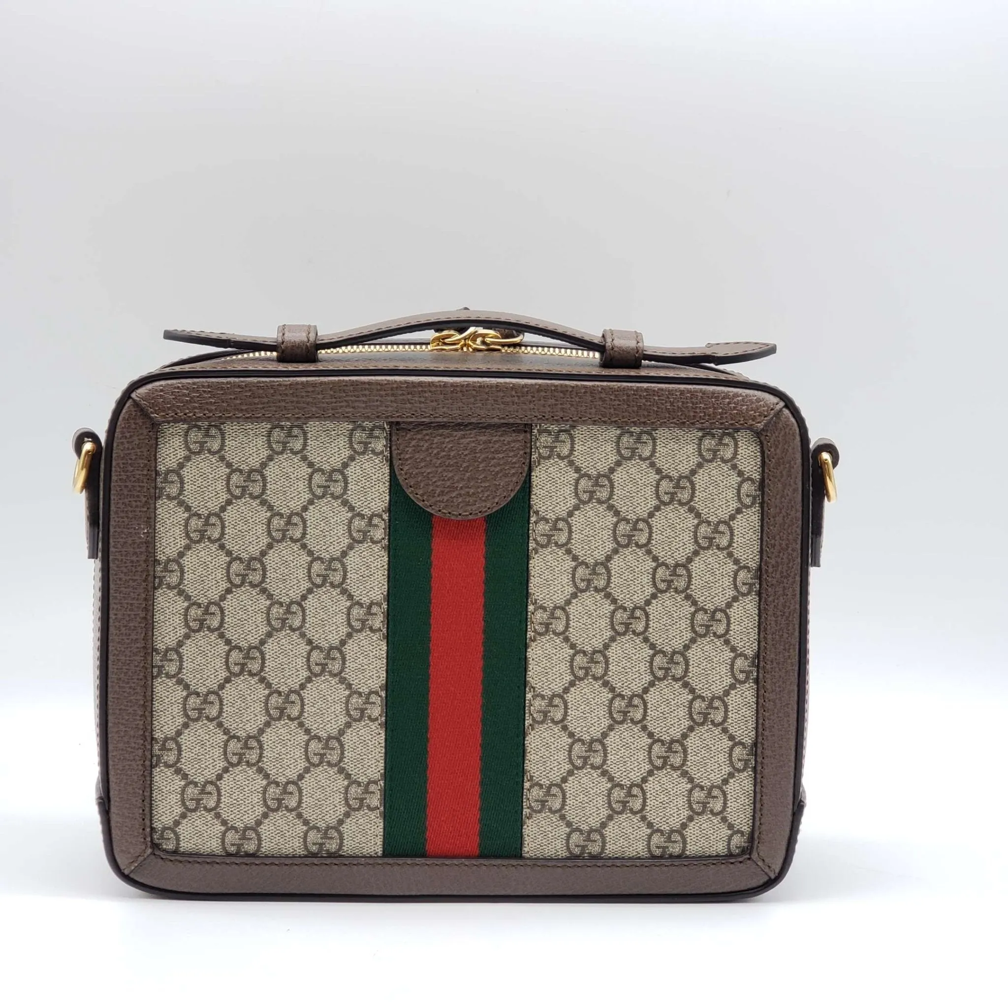 Gucci GG Supreme Web Top Handle Shoulder Bag