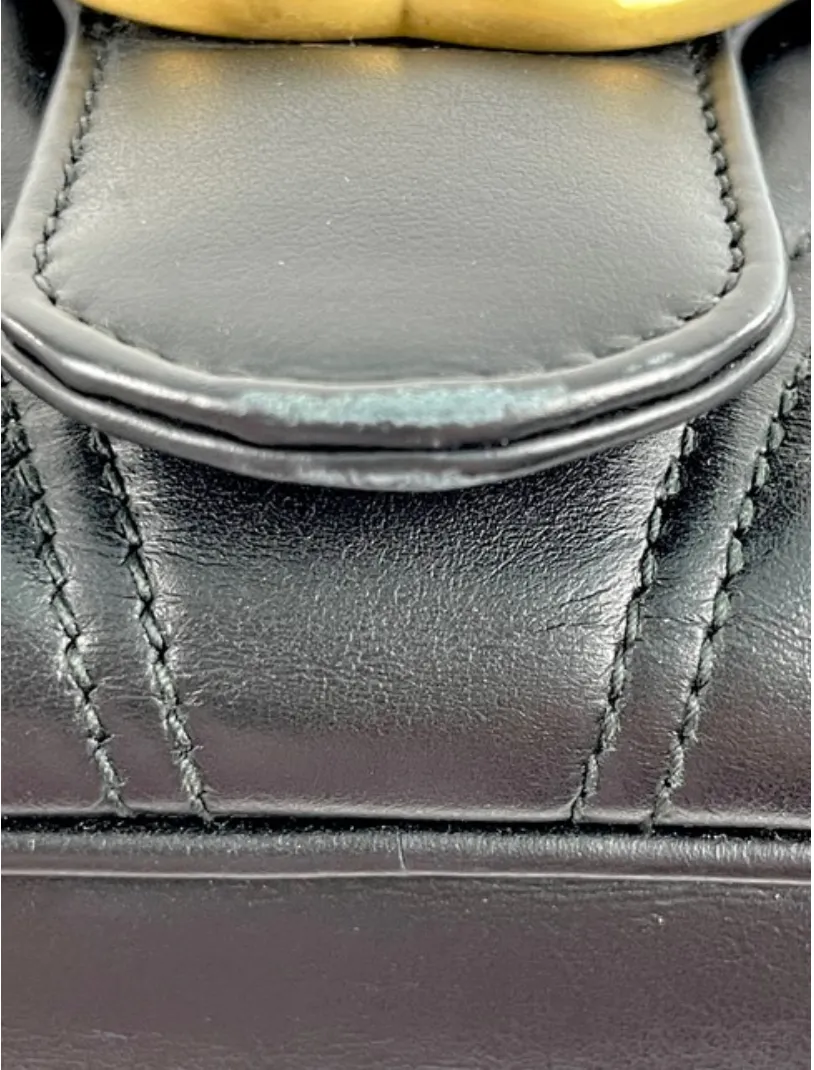 Gucci Quilted Leather GG Marmont Small