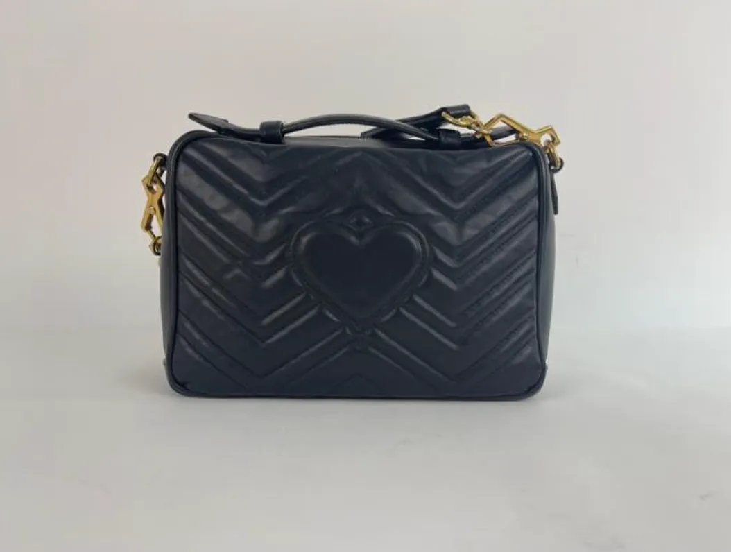 Gucci Quilted Leather GG Marmont Small
