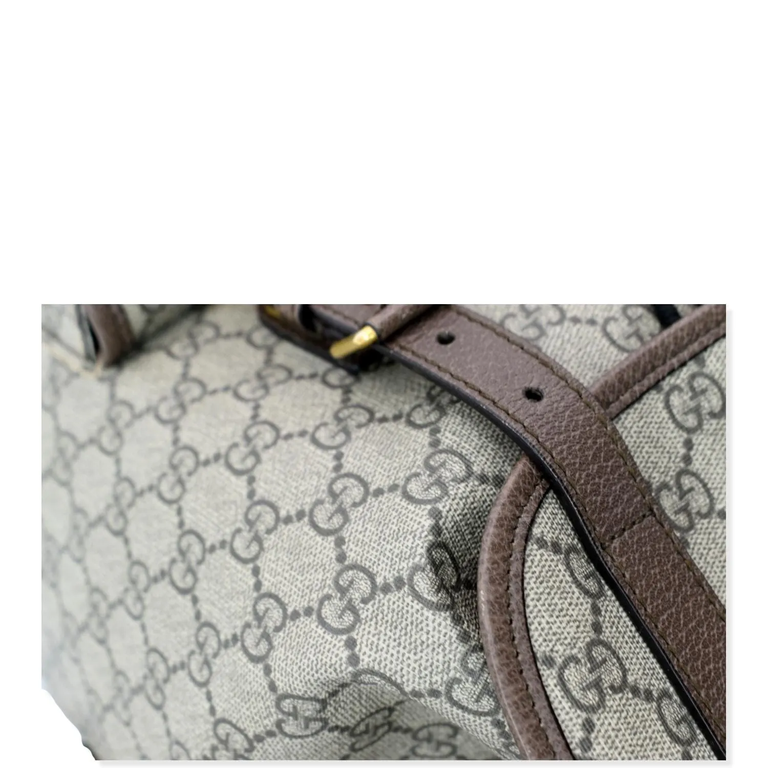GUCCI Soft GG Supreme Canvas Backpack Bag Beige 473869