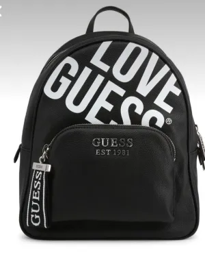 Guess “Love Guess” Black Logo Backpack
