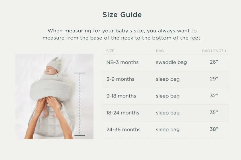Gunamuna Swaddle Sleep Bag - Hush