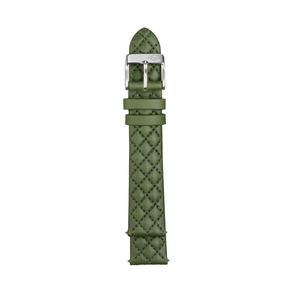 GV2 18mm Quick Release Handmade Quilted Strap with Tang Buckle