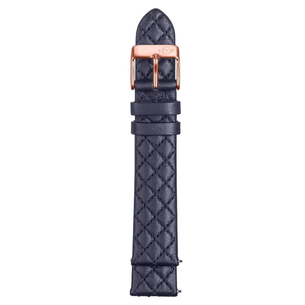 GV2 18mm Quick Release Handmade Quilted Strap with Tang Buckle