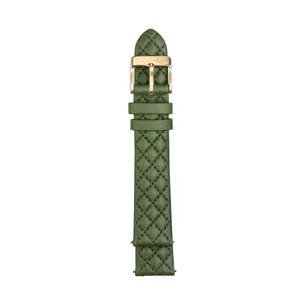 GV2 18mm Quick Release Handmade Quilted Strap with Tang Buckle