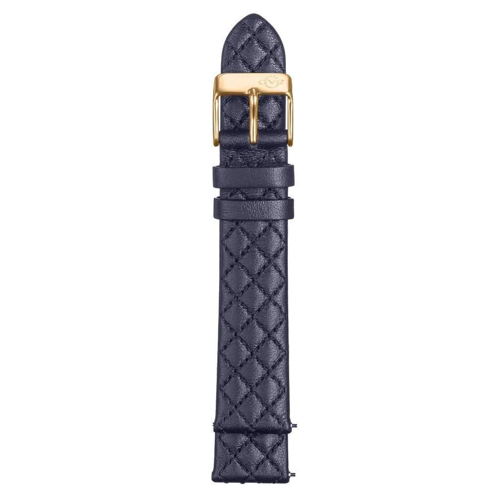 GV2 18mm Quick Release Handmade Quilted Strap with Tang Buckle
