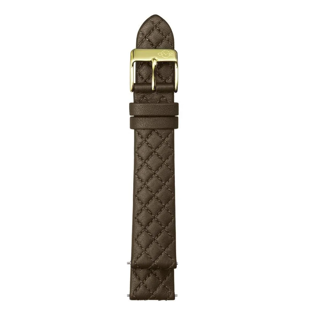 GV2 18mm Quick Release Handmade Quilted Strap with Tang Buckle