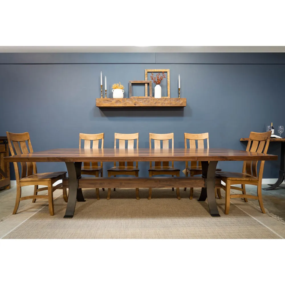 Hamilton Modern Walnut Dining Table