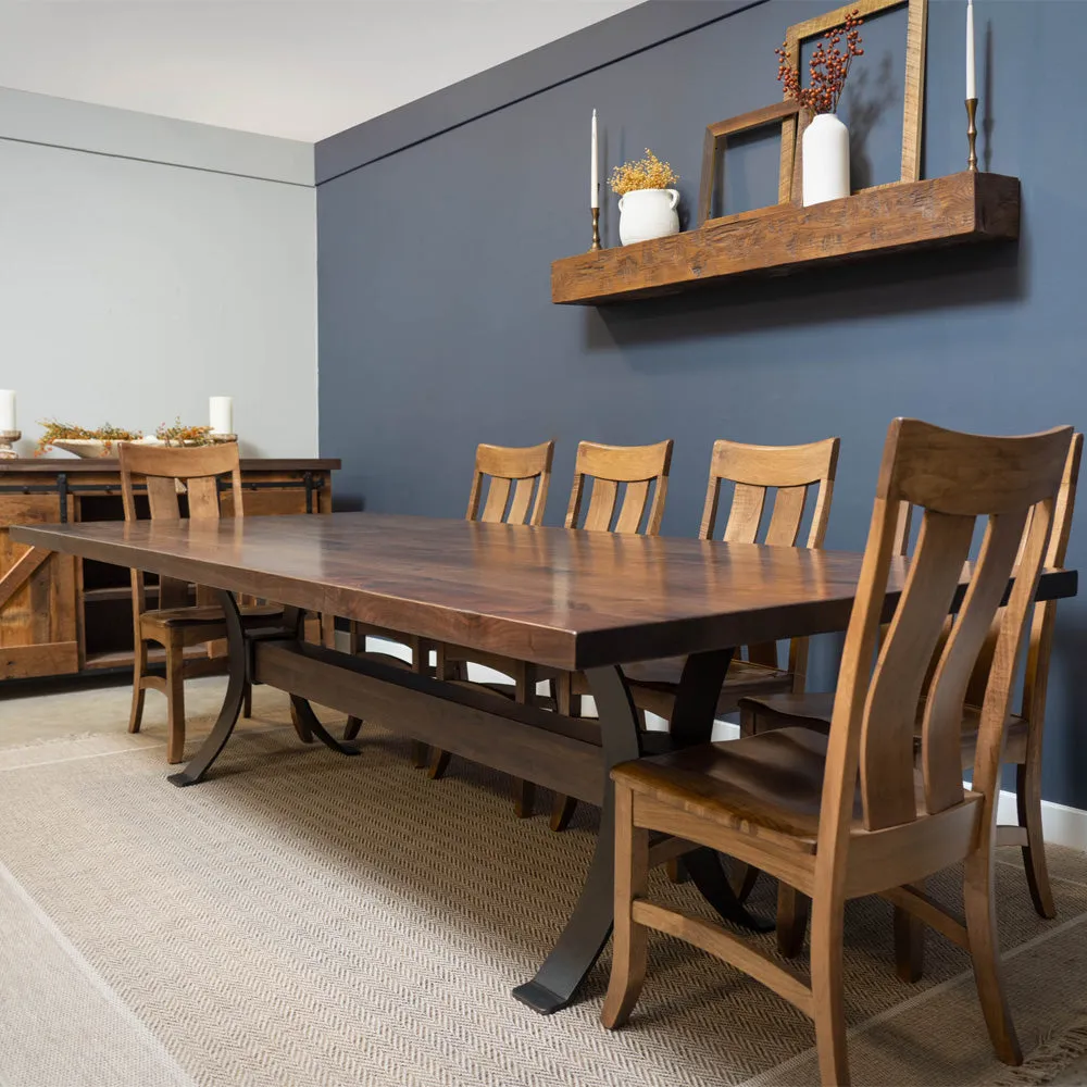 Hamilton Modern Walnut Dining Table