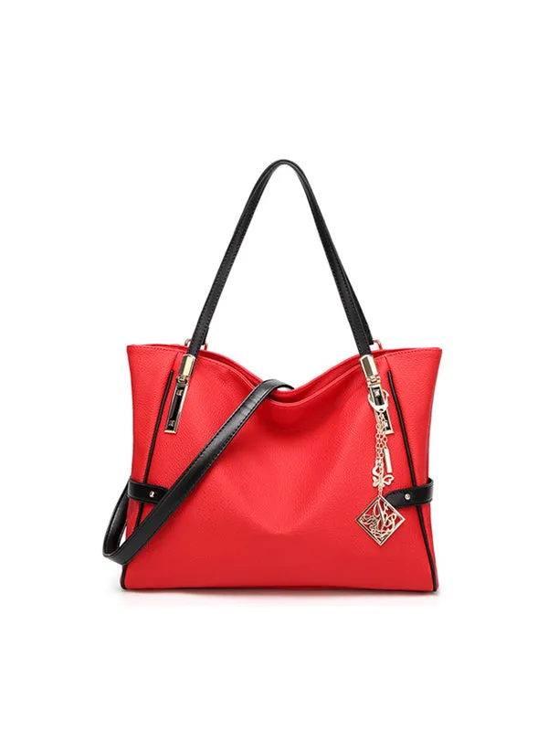 Hardware Pendant Lady's Large Bag