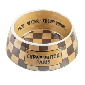 Haute Diggity Dog - Checker Chewy Vuiton Bowl - 3 Sizes!!